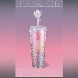 Starbucks Wicked Glinda Prism Cold Cup with Wand Topper